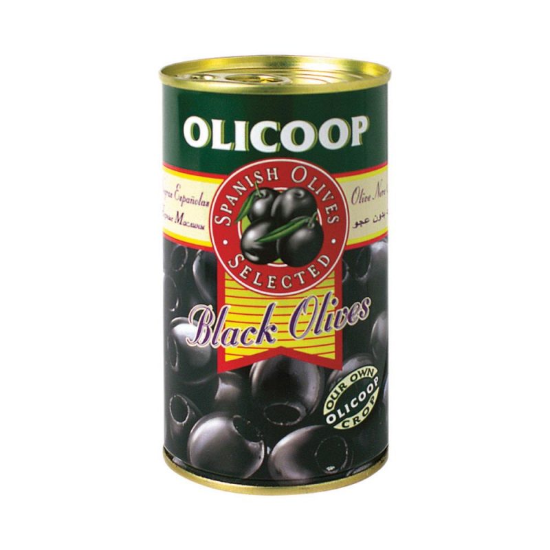Olicoop Black Pitted Olives 150g